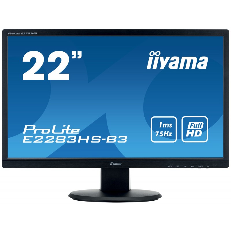 IIYAMA ProLite - 21.5 - Full HD - TN - 1 ms - Negro - E2283HS-B3