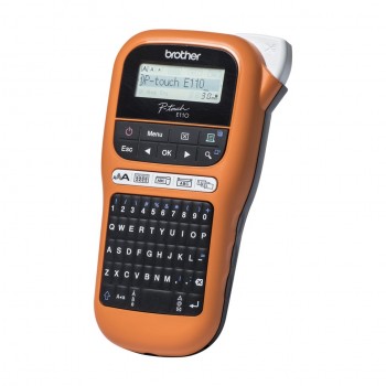 Brother PT-E110VP, Térmica directa, 180 x 180 DPI, 20 mm s, 9 mm, 1,2 cm, Centro, Izquierda PTE110VPUR1