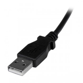 StarTech.com Cable Adaptador 2m USB A Macho a Micro USB B Macho Acodado en Ángulo hacia Abajo para T USBAUB2MD