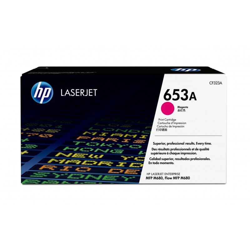 Cartucho de toner original LaserJet HP 653A magenta CF323A