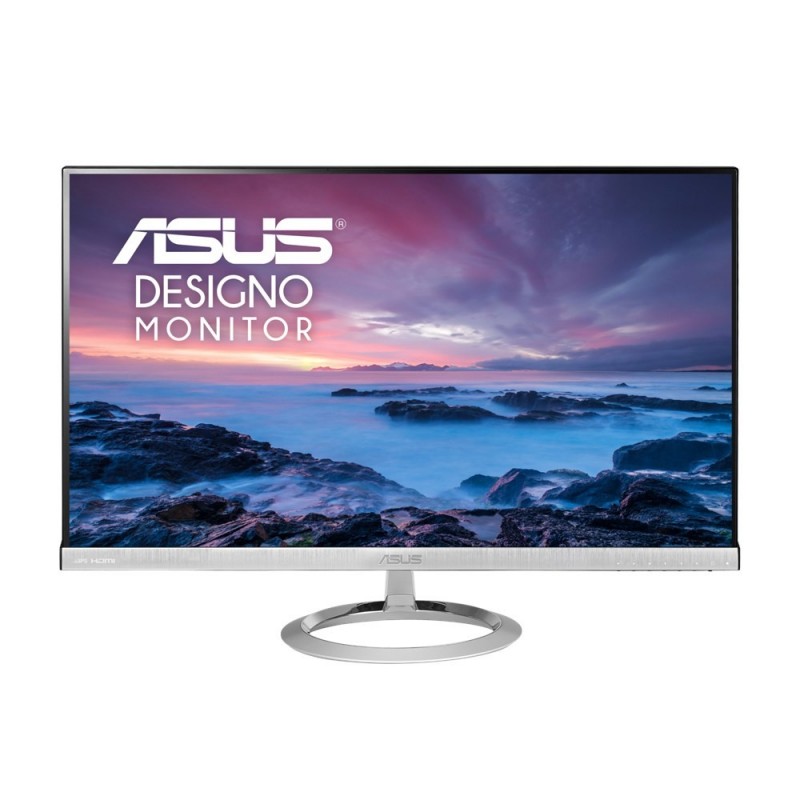 ASUS Designo MX279HE, 68,6 cm (27"), 1920 x 1080 Pixeles, Full HD, LED, 5 ms, Negro, Plata