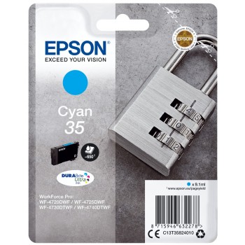 Singlepack Cyan 35 DURABrite Ultra Ink C13T35824010