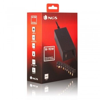 CARGADOR AUTOMATICO NGS 90W - 10 PUNTAS W-90