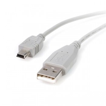 Cable 1 x Tipo A Macho USB   1 x Mini Tipo B Macho USB 30 cm USB2HABM1