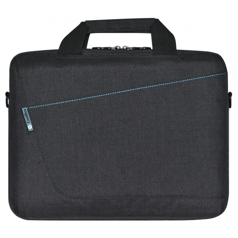 CoolBox COO-BAG15-1, Bandolera, 39,6 cm (15.6"), Negro, Azul