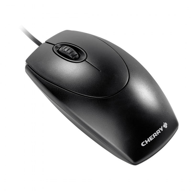 Cherry WheelMouse M-5450 - Ratón - óptico - 3 botón botones - cableado - PS 2, USB - negro M-5450