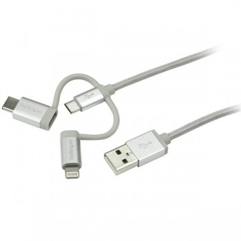 StarTech.com Cable Trenzado de 1m USB a Lightning  LTCUB1MGR