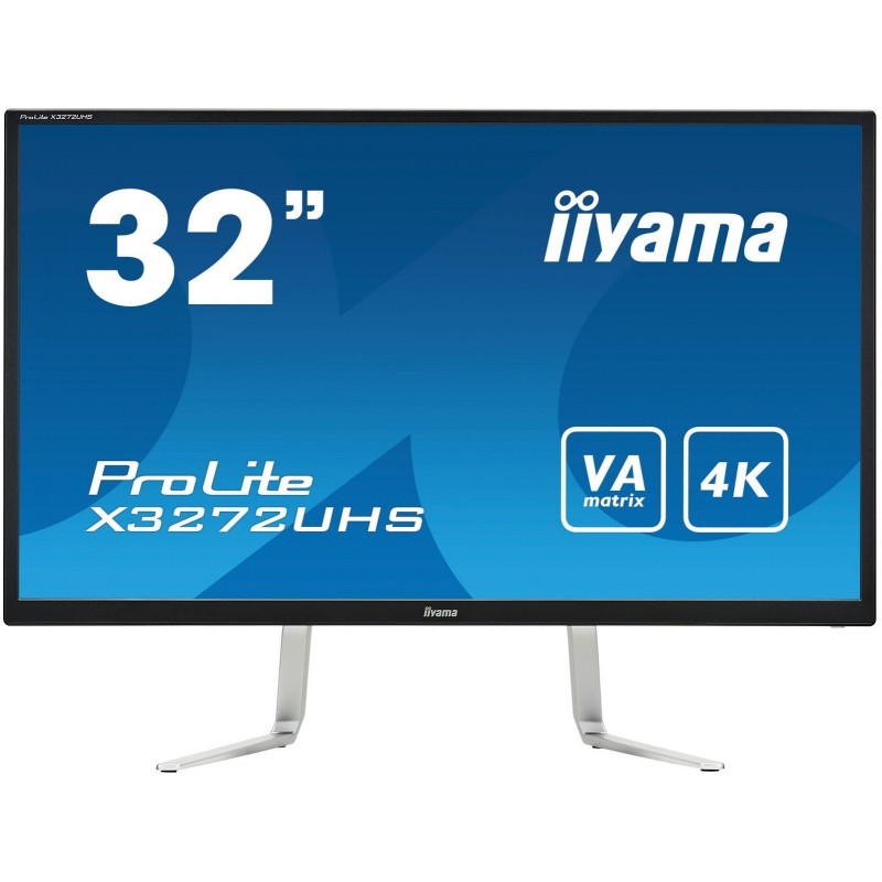IIYAMA ProLite - 32 - 4K Ultra HD - VA - 3 ms - Negro, Plata - X3272UHS-B1