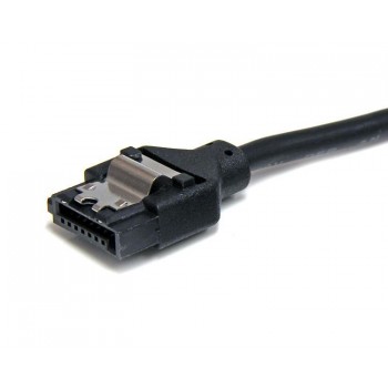 StarTech.com Cable SATA Serial ATA 60cm Cable Redondo con Cierre de Seguridad Bloqueo con Pestillo L LSATARND24