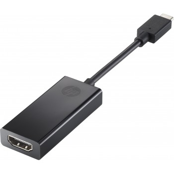 HP USB-C to HDMI 2.0, USB-C, HDMI, Macho Hembra, Negro, 111,2 mm, 44,2 mm 1WC36AA
