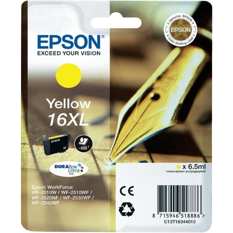 Epson Cartucho Epson 16XL amarillo Amarillo C13T16344010