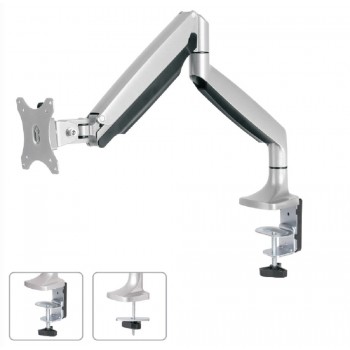 Newstar NM-D750SILVER, 9 kg, 25,4 cm (10"), 81,3 cm (32"), 100 x 100 mm, Ajustes de altura, Plata