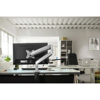 Newstar NM-D750SILVER, 9 kg, 25,4 cm (10"), 81,3 cm (32"), 100 x 100 mm, Ajustes de altura, Plata