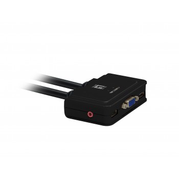 CONMUTADOR AUTOMATICO LEVEL ONE V T M 1a2 CPUs USB CON AUDIO CABLES INCLUIDOS KVM-0223