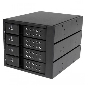 STARTECH HSB4SATSASBA Rack Móvil Backplane con 4 Bahías Hot Swap de 3,5" sin Bandeja SAS SATA - de I