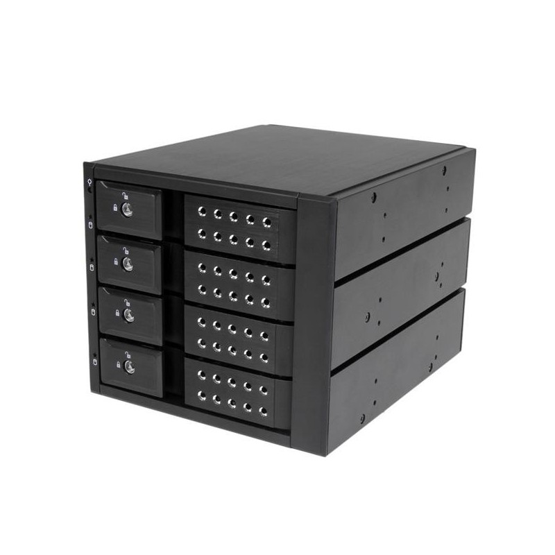 STARTECH HSB4SATSASBA Rack Móvil Backplane con 4 Bahías Hot Swap de 3,5" sin Bandeja SAS SATA - de I