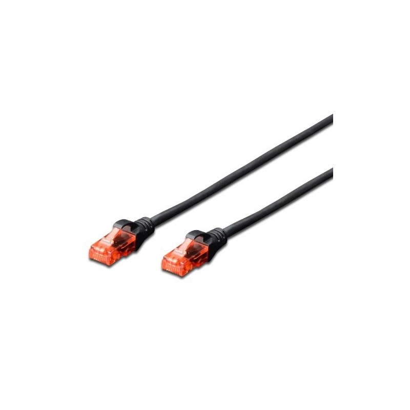 EWENT EW6U01 Latiguillo Categoria 6 UTP 1 M.Negro EW6U-010BL