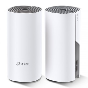 TP-LINK Deco E4 2-pack router inalámbrico Doble banda (2,4 GHz   5 GHz) Ethernet rápido Blanco DECO E4(2-PACK)