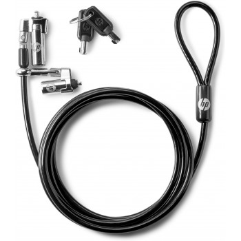 HP Bloqueo de cable con llave de doble cabezal de  T1A64AA