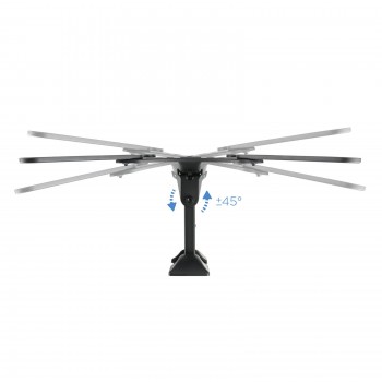 TooQ Soporte Giratorio e Inclinable para Monitor   TV LCD, Plasma de 23"- 55", con Dos Pivotes, Negr LP2255TN-B