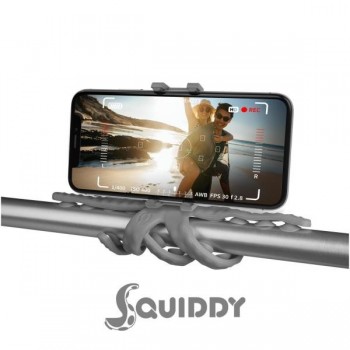 Celly Squiddy, Smartphone Action camera, 6 pata(s), 20 cm, Gris, Silicona, 200 mm SQUIDDYGR