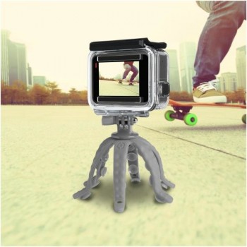 Celly Squiddy, Smartphone Action camera, 6 pata(s), 20 cm, Gris, Silicona, 200 mm SQUIDDYGR