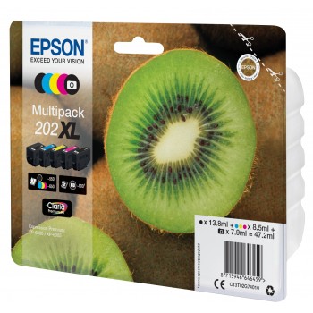 Epson Multipack 202XL Negro, Cian, Magenta, Foto negro, Amarillo C13T02G74020