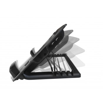 EWENT EW1258 Soporte Ventilador Portatil 17+2 USB