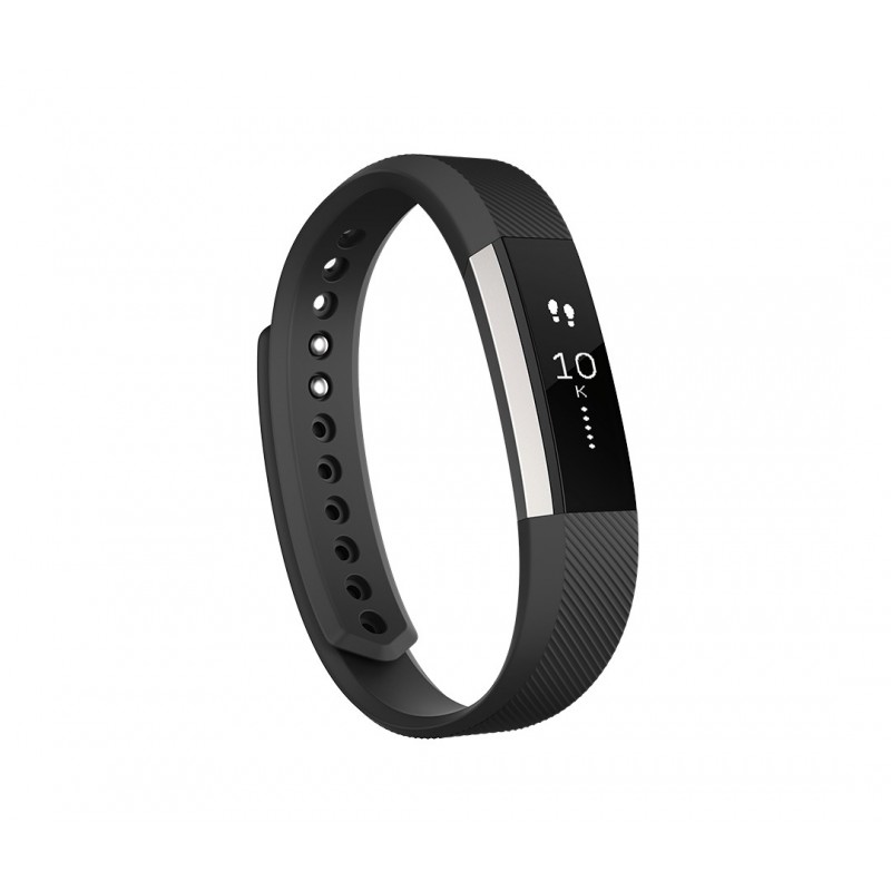 Fitbit Alta, Wristband activity tracker, Negro, Acero inoxidable, Negro, Elastómero, L FB406BKL-EU