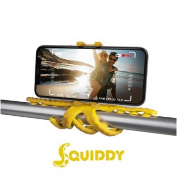 Celly Squiddy, Smartphone Action camera, 6 pata(s), 20 cm, Amarillo, Silicona, 200 mm SQUIDDYYL