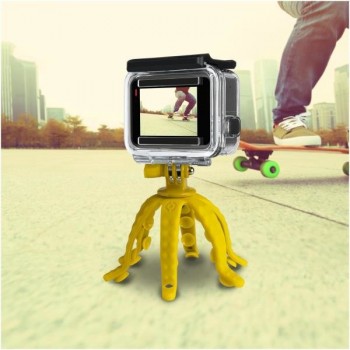 Celly Squiddy, Smartphone Action camera, 6 pata(s), 20 cm, Amarillo, Silicona, 200 mm SQUIDDYYL