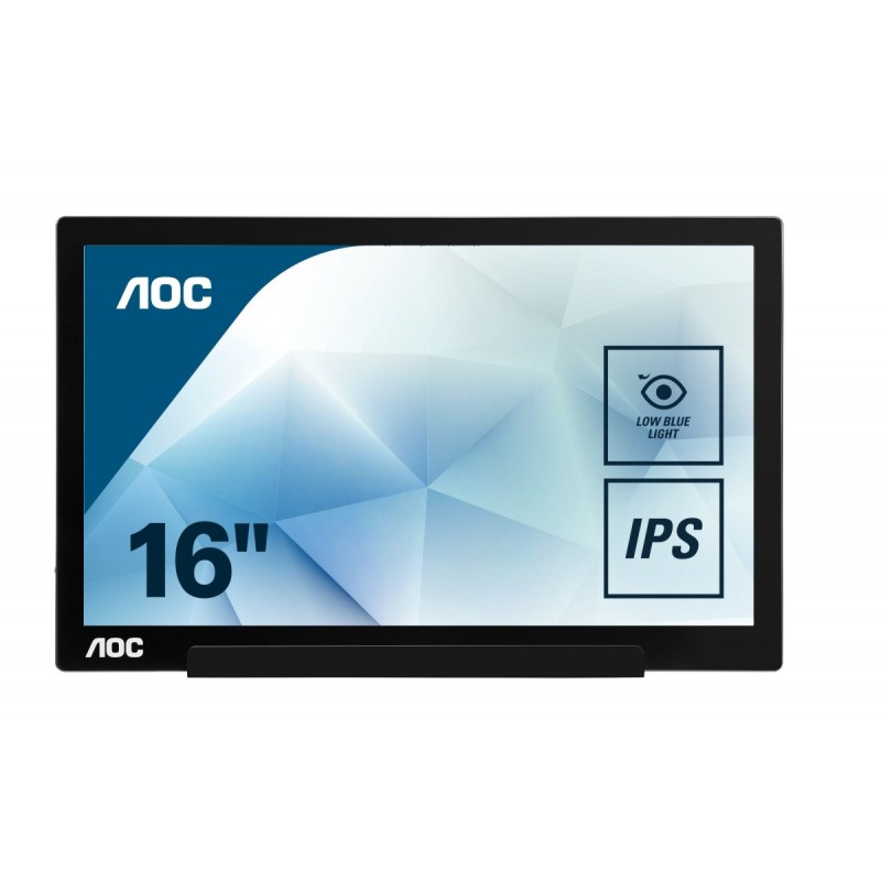 AOC Pro-line I1601FWUX, 39,6 cm (15.6"), 1920 x 1080 Pixeles, Full HD, LED, 5 ms, Negro, Plata ( (re I1601FWUXDUP1