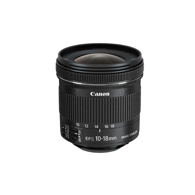 Canon EF-S 10-18 f 4.5-5.6 IS STM, ultra-ancha, 14 11, 10 - 18 mm, Canon EF-S, Canon, Negro 9519B005