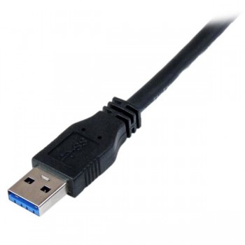 StarTech.com Cable Certificado 1m USB 3.0 Super Speed SS Micro USB B Macho a USB A Macho Adaptador - USB3CAUB1M