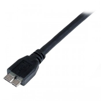StarTech.com Cable Certificado 1m USB 3.0 Super Speed SS Micro USB B Macho a USB A Macho Adaptador - USB3CAUB1M