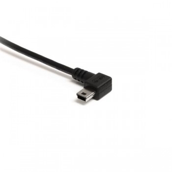StarTech.com Cable de 91cm USB 2.0 acodado a la izquierda Mini B - Cable Adaptador USB A a Mini B, U USB2HABM3LA