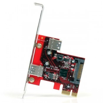 StarTech.com Tarjeta Adaptador PCI Express PCI-E USB 3.0 SuperSpeed de 2 Puertos con UASP - 1 Intern PEXUSB3S11
