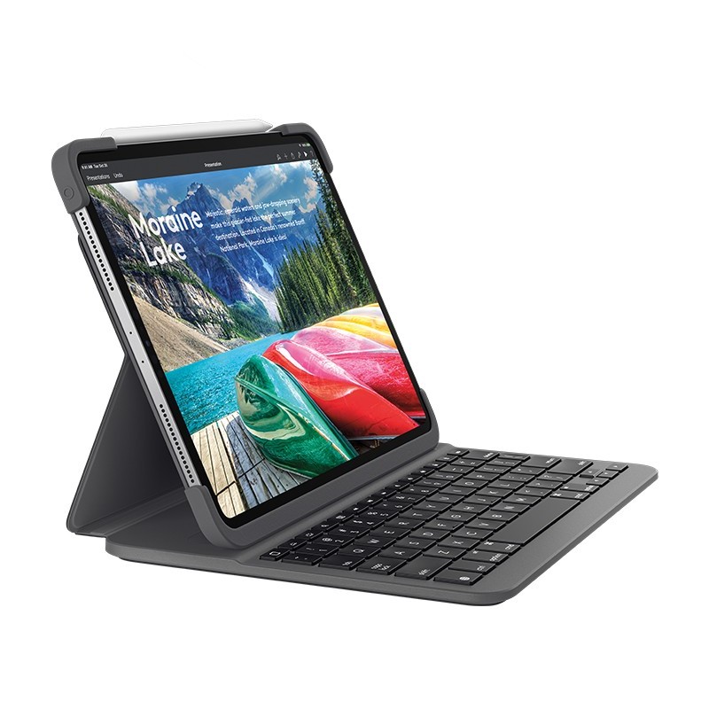 Logitech SLIM FOLIO PRO teclado para móvil QWERTY Inglés del Reino Unido Grafito Bluetooth 920-009161