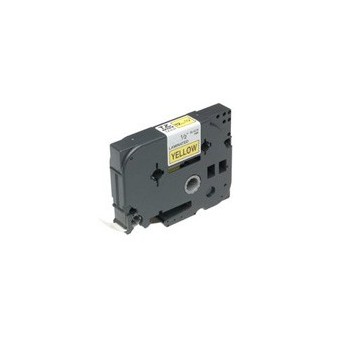 Brother Cinta laminada amarillo negro 18mm TZ-641