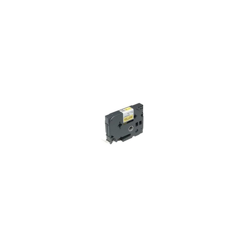 Brother Cinta laminada amarillo negro 18mm TZ-641