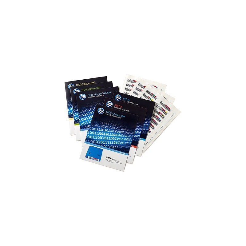 HP Ultrium 6 RW Bar Code Label Pack - Etiquetas código de barras - para P N  QN998A, QN999A, QP001A, Q2013A