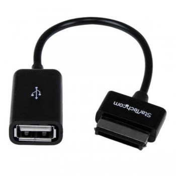 StarTech.com Cable OTG (On the Go) USB 2.0 para Asus Transformer Slider Pad Eee Tablet - Negro, ASUS ASDCOTG