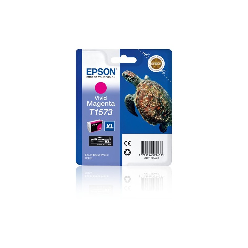 Cartucho Epson T1573 magenta vivo C13T15734010