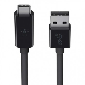 Belkin - Cable USB - USB Type A (M) a USB tipo C (M) - USB 3.1 - 91.4 cm - negro F2CU029BT1M-BLK