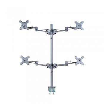 NewStar FPMA-D935D4 - Kit de montaje ( montaje con pinza de sujeción para escritorio, 4 brazos artic