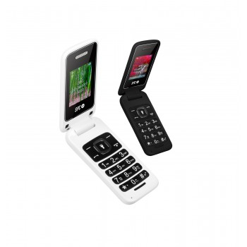 TELEFONO MOVIL LIBRE SPC FLIP BLANCO - TECLAS GRANDES - DUAL SIM - BT - CAMARA - LINTERNA - AGENDA 3 2306B