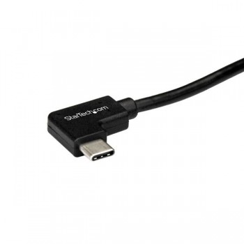 StarTech.com Cable de 1m USB-C a USB-C Acodado a la Derecha - Cable USB Tipo C en Ángulo a la Derech USB2CC1MR