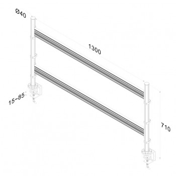 Newstar Barra de herramientas CD LED TFT FPMA-DTB200