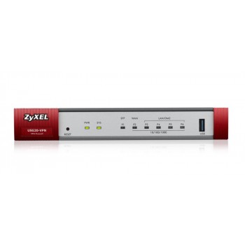 Zyxel ZyWALL cableado 4 puertos RJ-45 10,100,1000 Gris, Rojo USG20-VPN-EU0101F