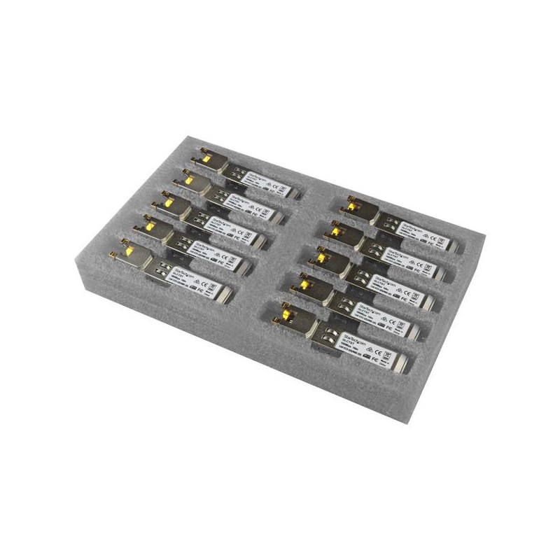 StarTech.com Paquete de 10 Módulos Transceptores SFP RJ45 Gigabit de Cobre GLCT10PKST